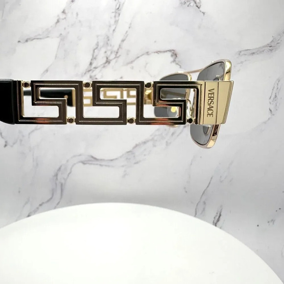 Versace Gold and Black Sunglasses - Picture 10 of 12